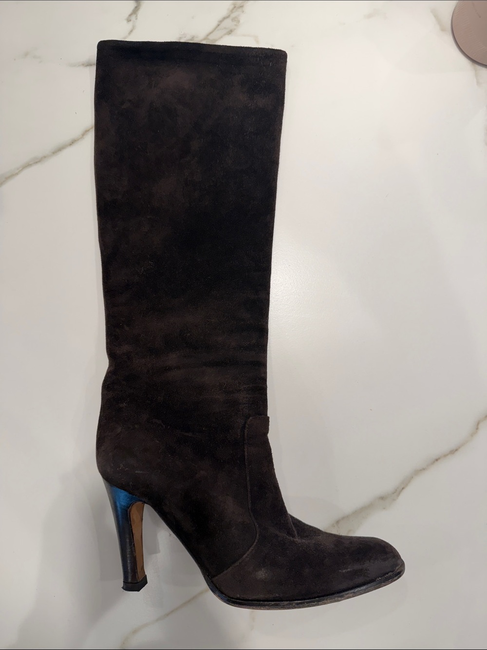Michael Kors Chocolate Brown Suede Knee-High Boots  Size 8 